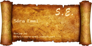 Séra Emmi névjegykártya